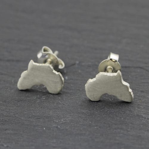 Sterling Silver Africa Stud Earrings |Buy Online from Silvery in South Africa