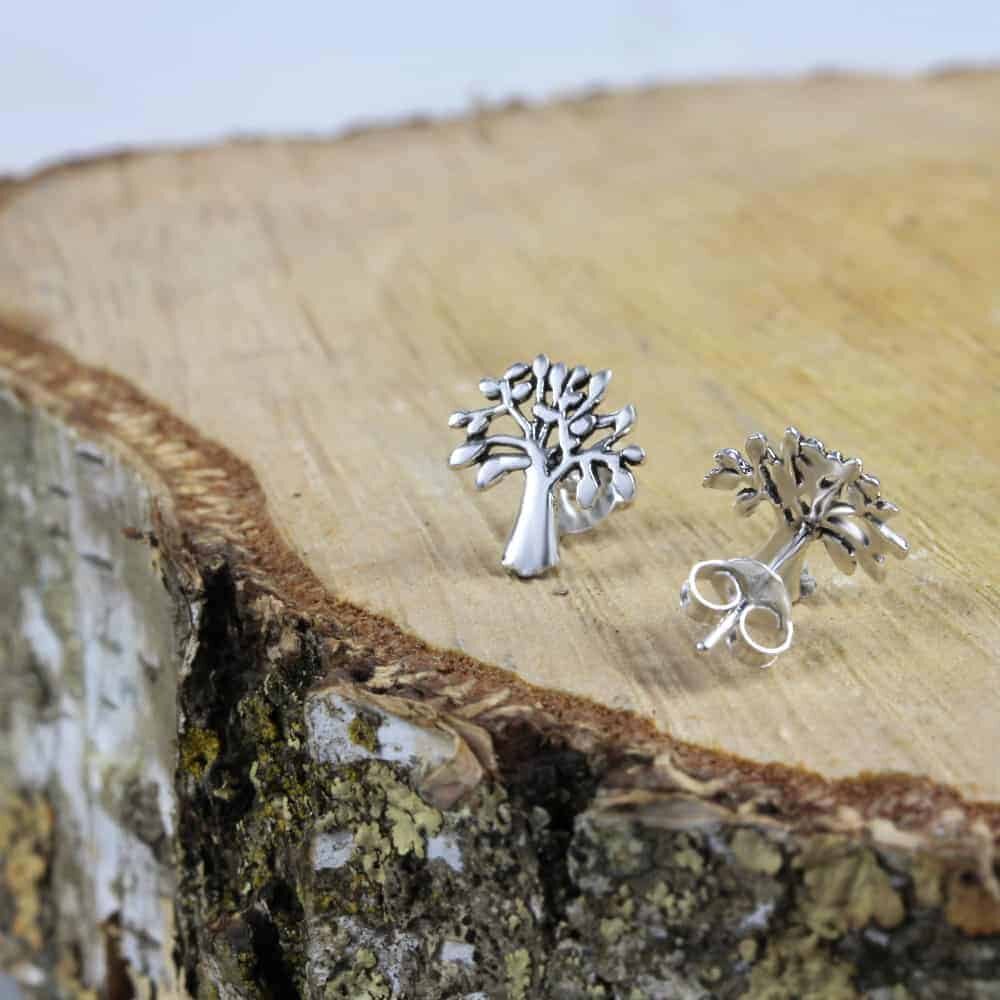Tree Of Life Cutout Stud Earrings