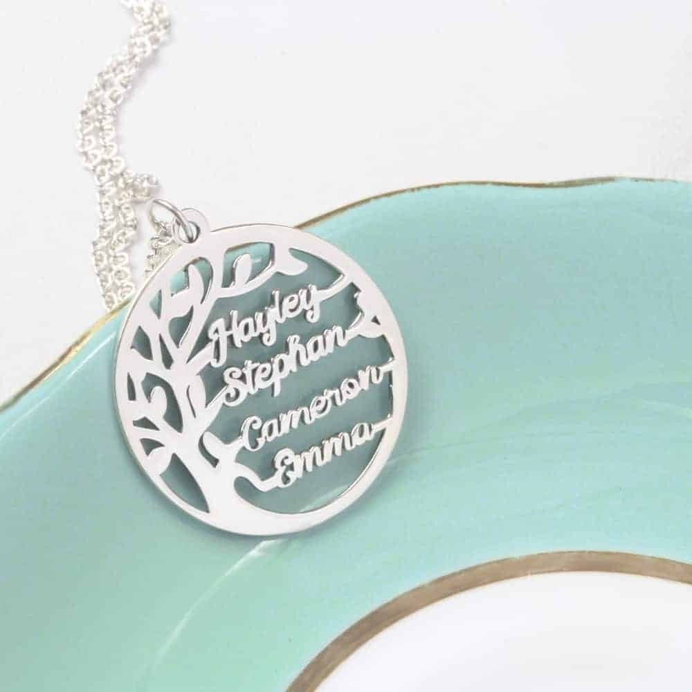 Family Tree Name Necklace