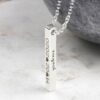Four Sided Personalised Bar Necklace South Africa