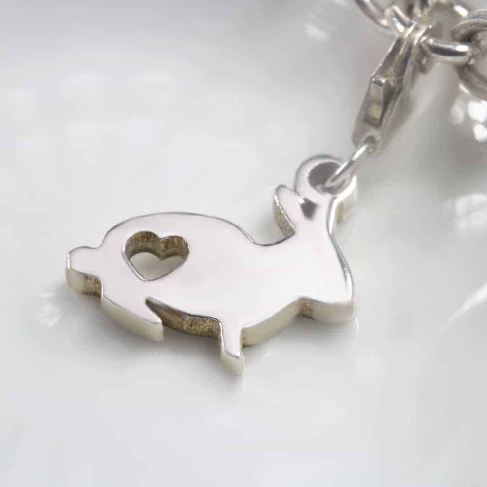 Bunny Charm Silver charms for bracelets by silvery south africa
