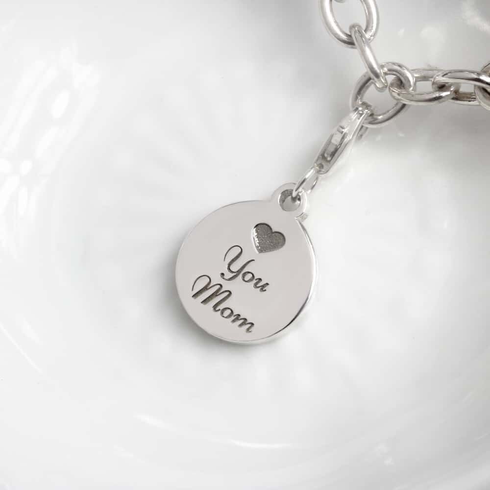 Coin Charm in 13mm by silvery jewellery in south africa personalised charms