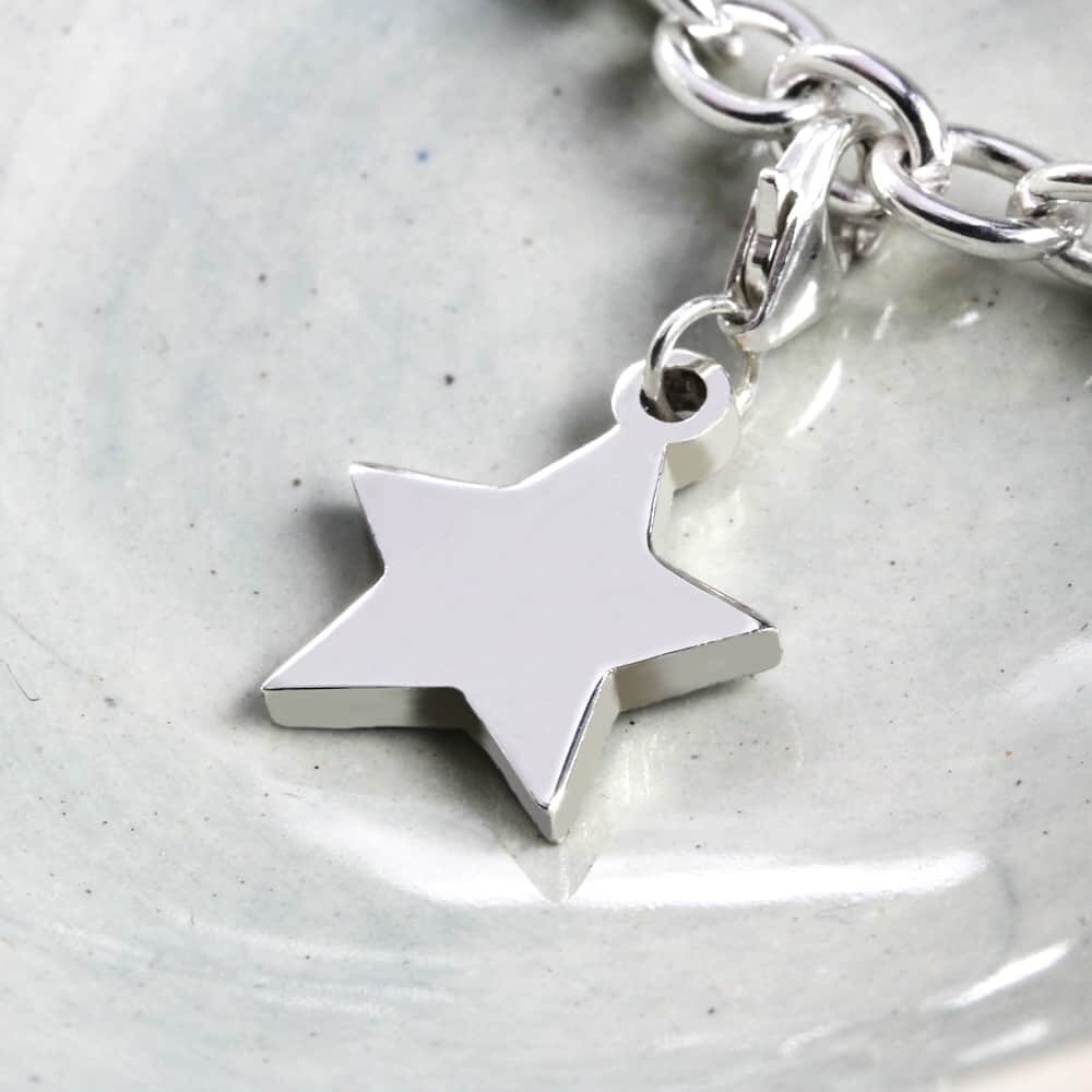 Star Charm Silver charms for bracelets by silvery south africa