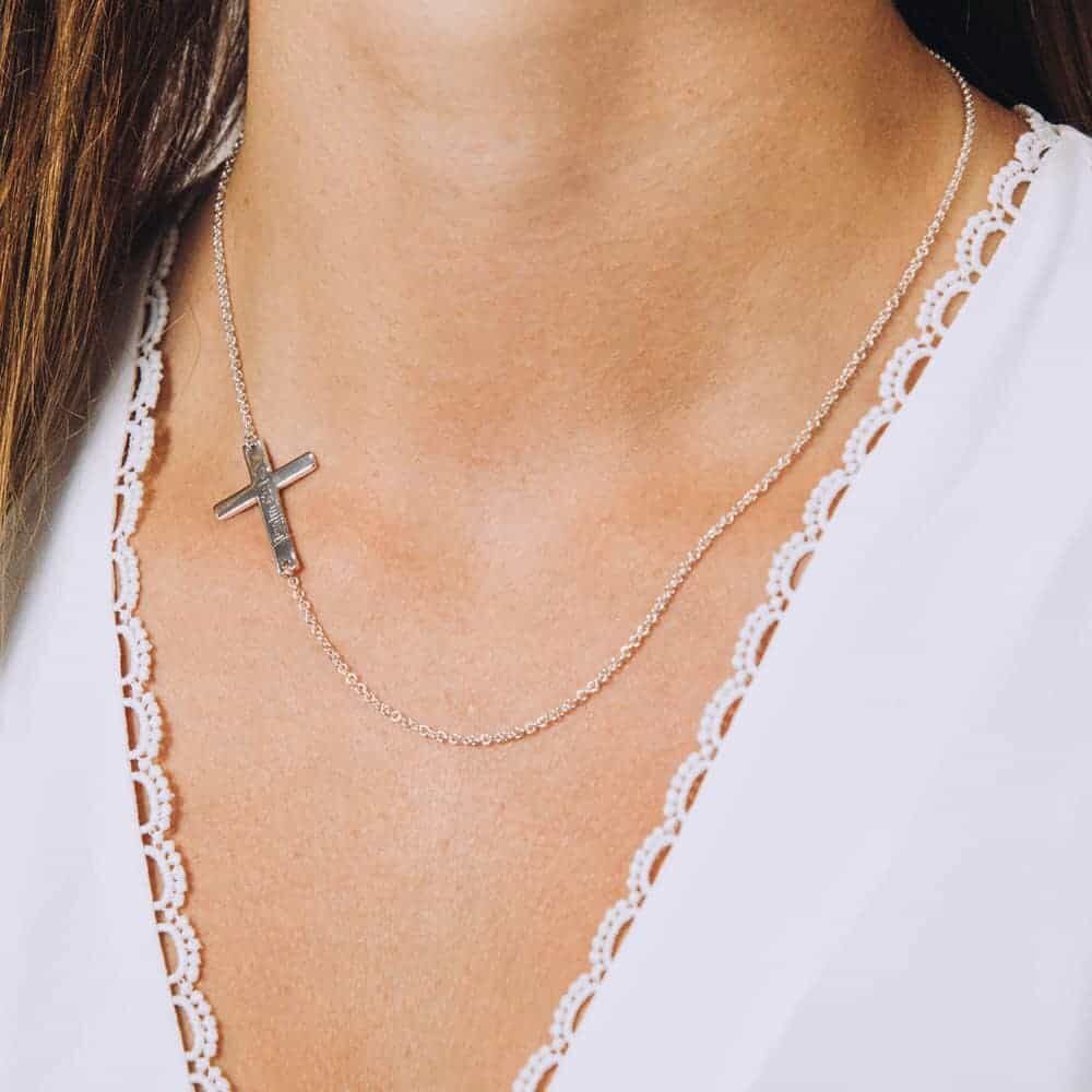 Cross Connector Necklace - Perspective Image